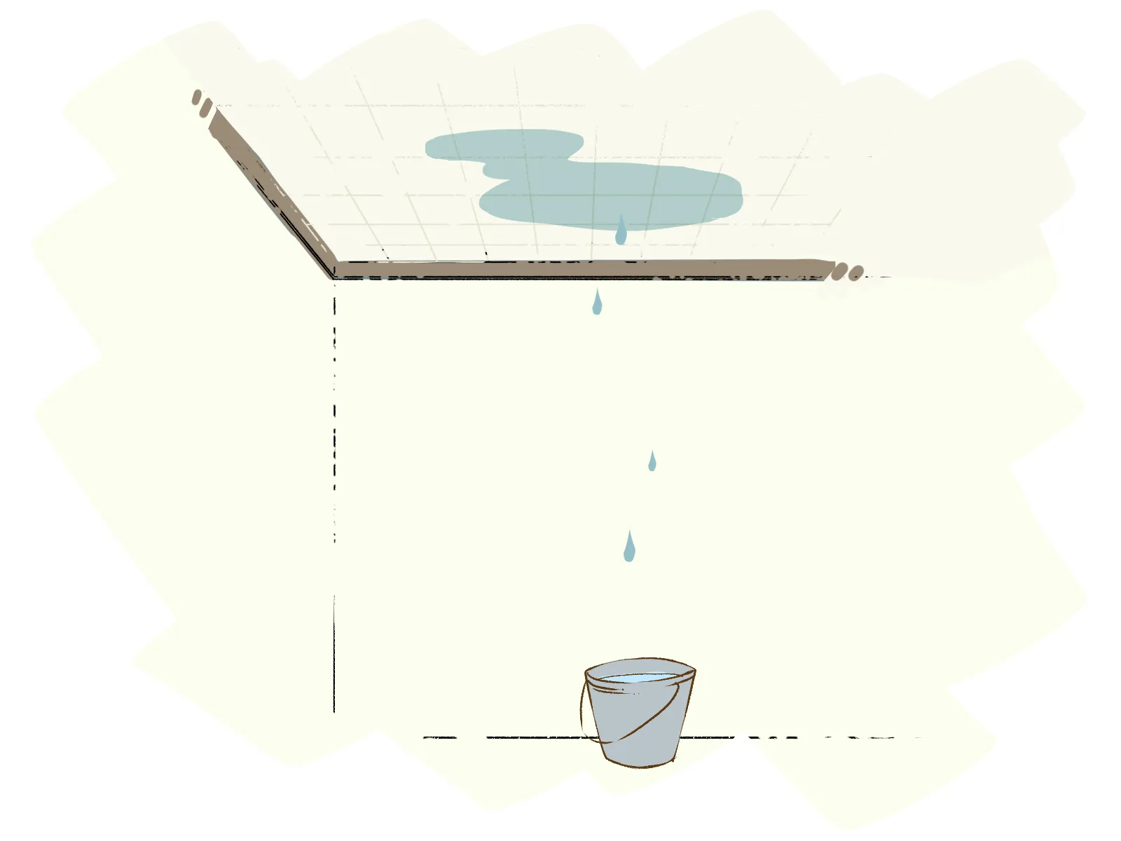 雨漏りが発生した際の応急処置